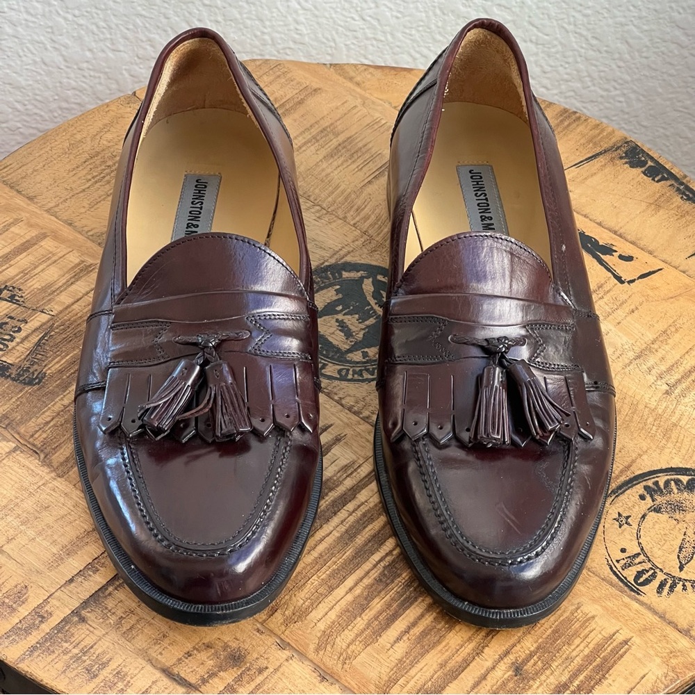 Johnston & Murphy Vintage Tassel Kiltie Loafers Made in Italy 15 1977 Mens 10 M